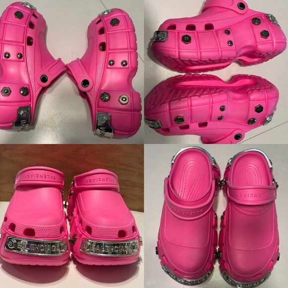 Balenciaga x Crocs hard crocs  Platform Pink Size 38 - Picture 1 of 11